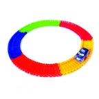 Kipa 2 Magic Race car with 238 Bend Flex and Glow Tracks, Plastic Magic 14 Feet Long Flexible Tracks Car Play Set for Kids (Multi Color) | Grab2Buy