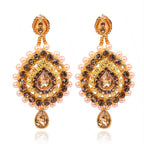 Tehzeeb Creations Stone And Pearl Studded Necklace With Earrings And Tikka | Grab2Buy