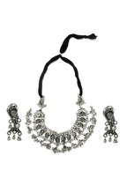 Mominos Fashion Johar Kamal Oxidised Silver-Plated Brass Finish Peacock Choker For Women (Silver) | Grab2Buy