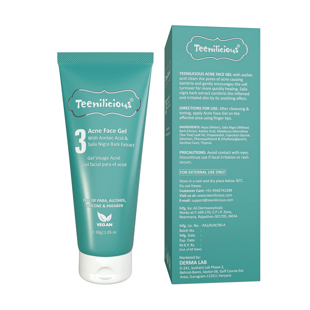 Teenilicious Anti-Acne Gel With 3% Azelaic Acid, Tea Tree Oil | Grab2Buy
