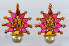 Pink Kemp Temple Earrings | Grab2Buy