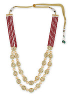 Gold-Toned Red Brass Gold-Polished Necklace - Ruby Raang | Grab2Buy