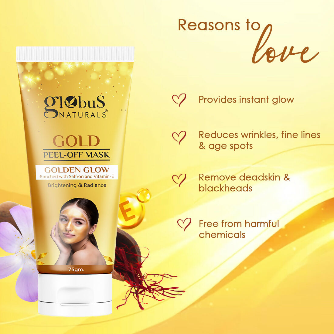 Globus Naturals Gold Peel Off Mask | Grab2Buy