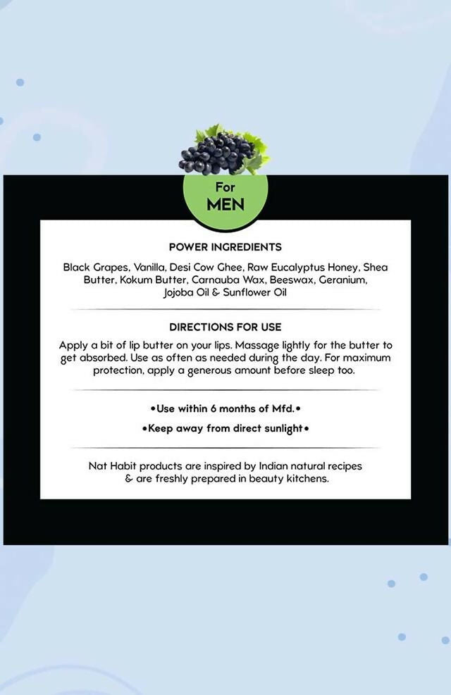 Nat Habit Black Grape Lip Butter | Grab2Buy