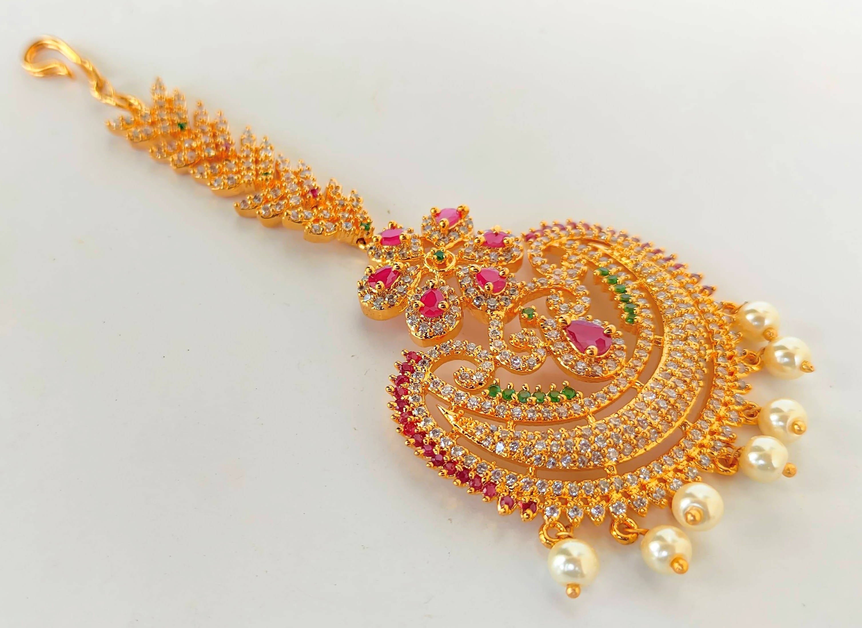 Multicolor Maang Tikka For Wedding | Grab2Buy