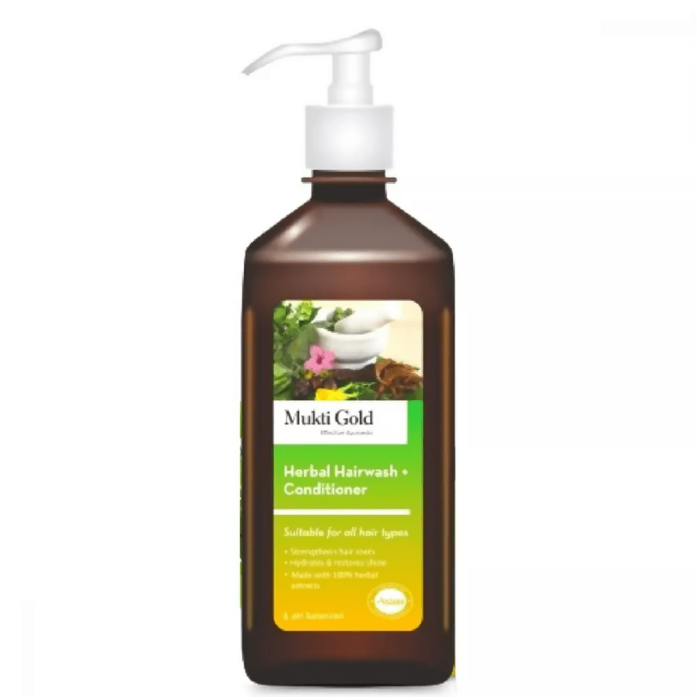 Axiom Mukti Gold Herbal Hair Wash + Conditioner | Grab2Buy