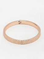 NVR Men's Set of 2 Rhodium-Plated Stainless Steel Kada Bracelet