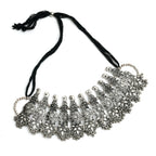 Mominos Fashion Johar Kamal Oxidised Silver-Plated Brass Finish Temple Jewellery with Earrings For Women | Grab2Buy