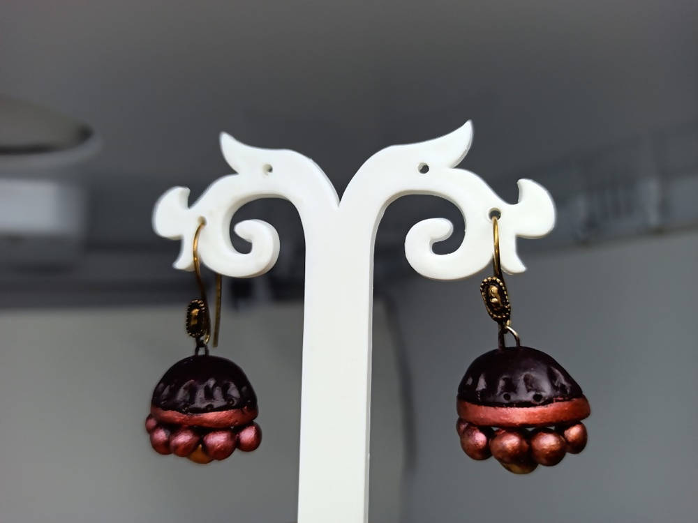 Terracotta Beautiful Boho Style Jhumkas | Grab2Buy