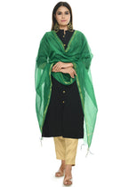 Mominos Fashion Green Banarsi Piping Dupatta | Grab2Buy
