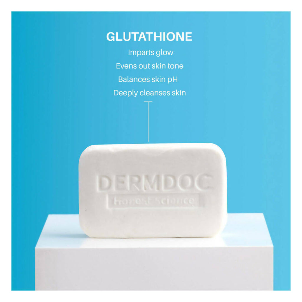 Dermdoc 0.5% Glutathione Cleansing Bar for Brighter & Glowing, All skin Types | Grab2Buy