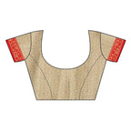 Vamika Banarasi Jacquard Weaving Brown Saree (DHONI CHIKU) | Grab2Buy