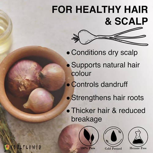 Soulflower Herbal Onion Hair Growth Oil | Grab2Buy