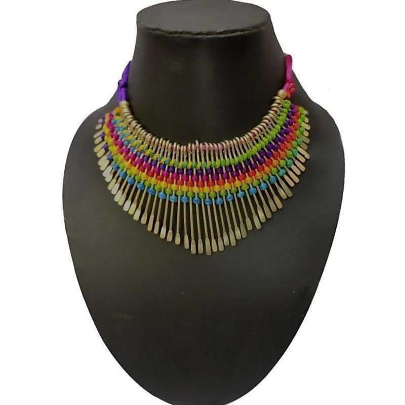 MS Fashion India Latest Traditional Multicolor Beads Necklace | Grab2Buy