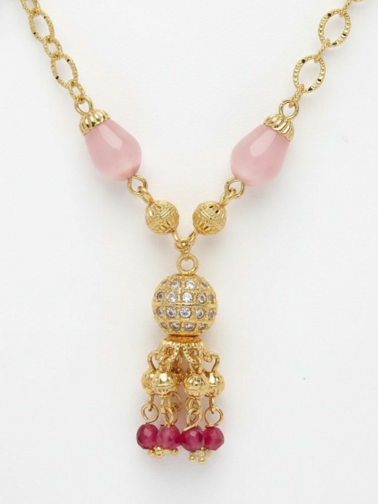 NVR Women Gold Plated Multicolour chain | Grab2Buy
