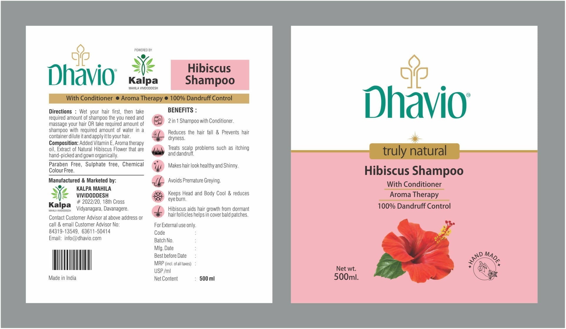 Dhavio Hibiscus Shampoo | Grab2Buy