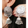 MS Fashion India Lord Ganesh Symbol Silver Color Jhumka Earrings | Grab2Buy