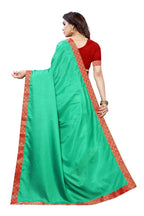 Vamika Rama Green Dola Silk Border Saree (Kirti Rama) | Grab2Buy