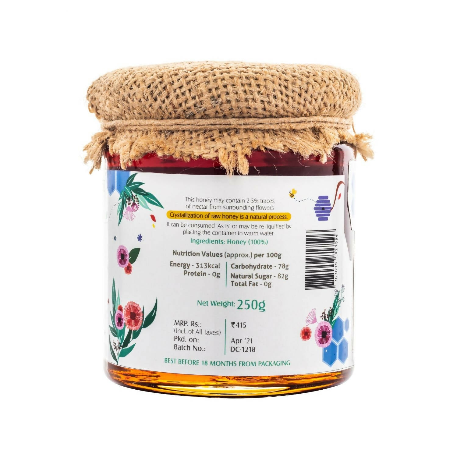 HoneyVeda Premium Raw Eucalyptus Honey | Grab2Buy
