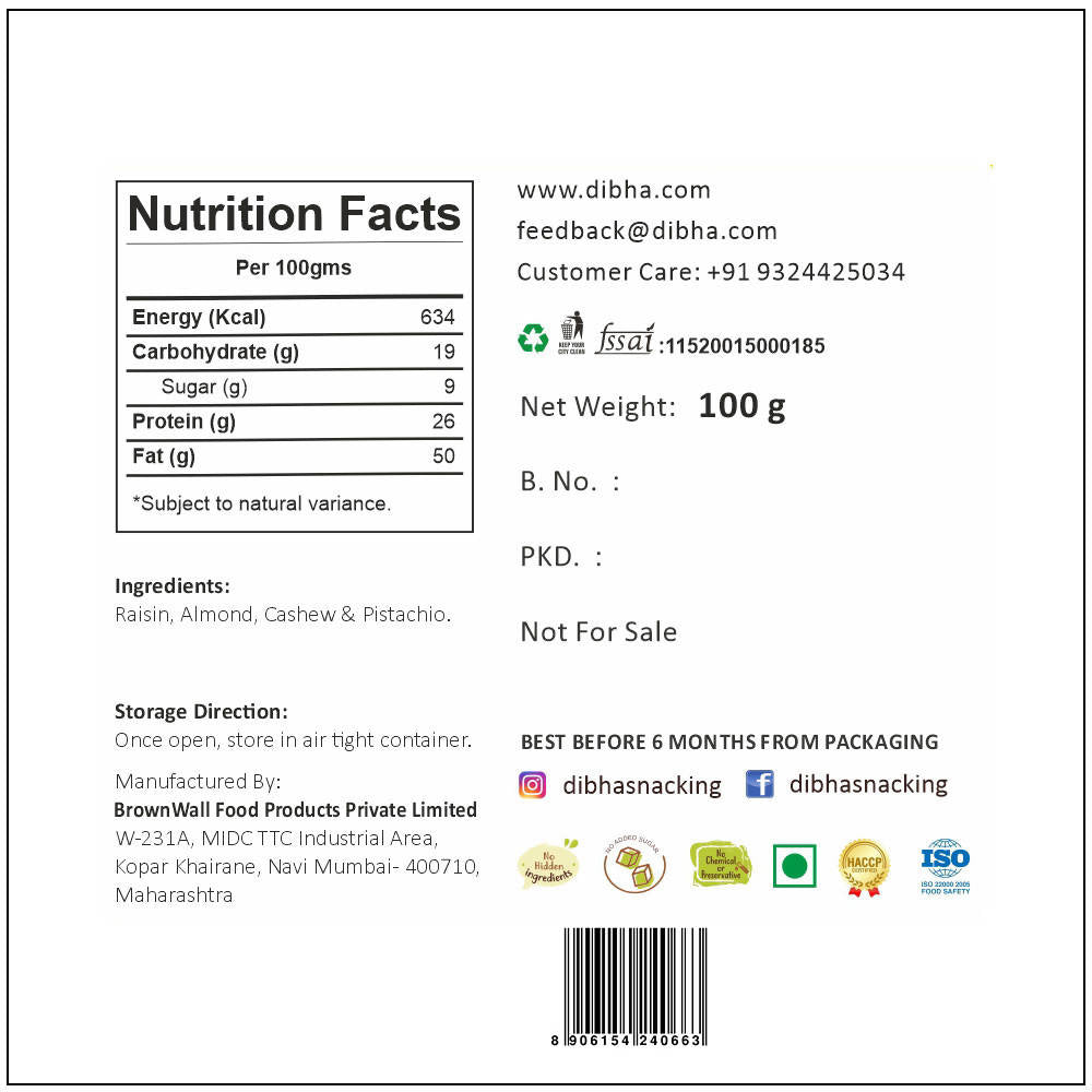 Dibha Nutty Mix | Grab2Buy