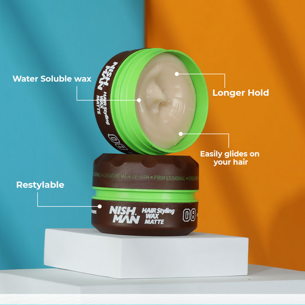 Nishman Matte Hair Styling Wax | Grab2Buy