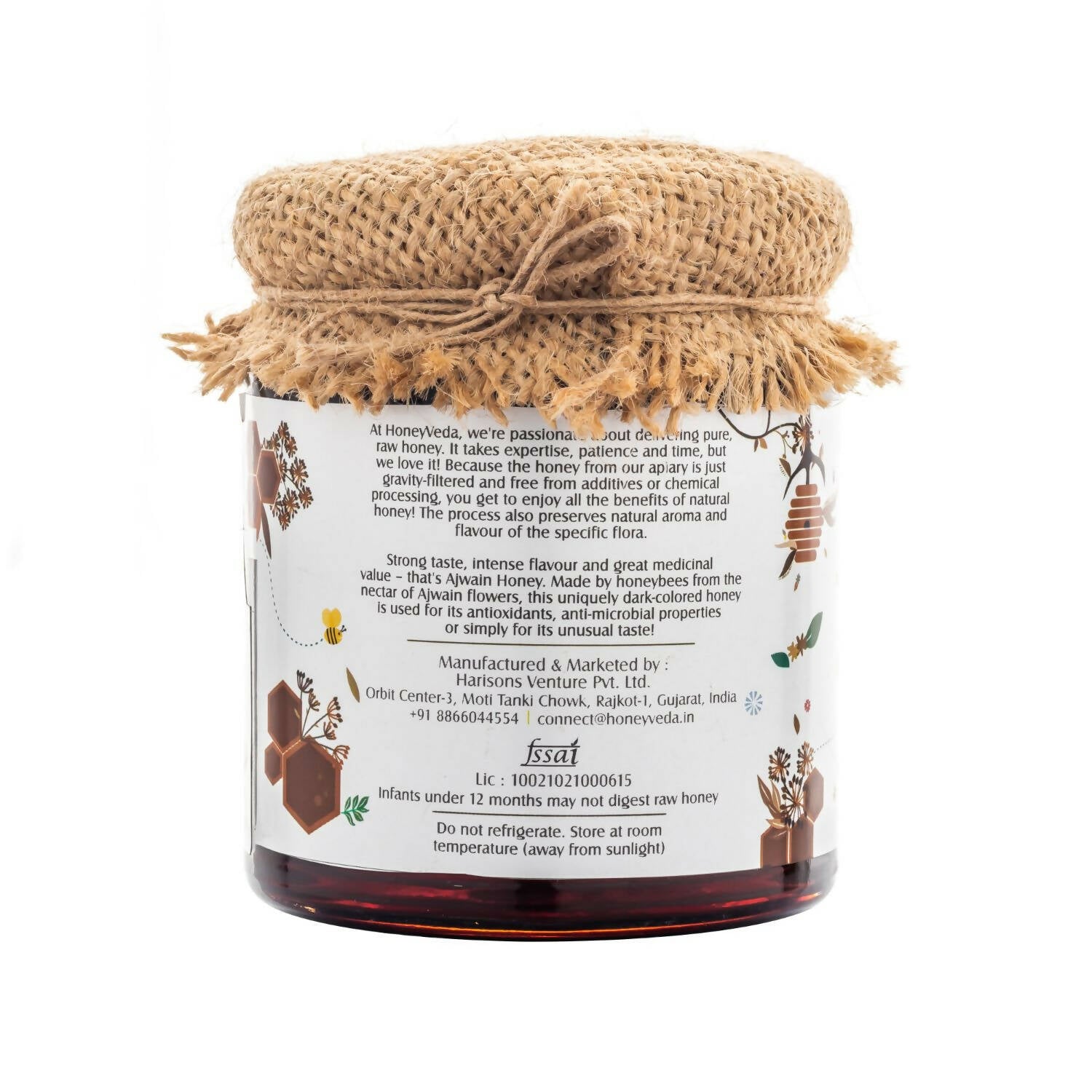 HoneyVeda Premium Raw Ajwain Honey | Grab2Buy