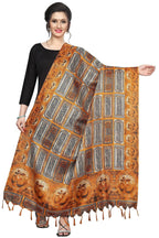 Vamika Mustard Multi Printed Khadi Bhagalpuri Dupatta | Grab2Buy