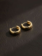 NVR Men's Gold Plated Hoop Earrings | Grab2Buy