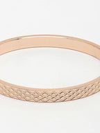 NVR Men's Set of 2 Rhodium-Plated Stainless Steel Kada Bracelet