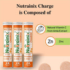 Nutrainix Charge Natural Vitamin C & Zinc Tablets | Grab2Buy