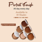 CUFFS N LASHES Perfect Finish Pressed Powder Compact With SPF 15 - 04 Golden Caramel | Grab2Buy