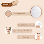CUFFS N LASHES Perfect Finish Pressed Powder Compact With SPF 15 - 04 Golden Caramel | Grab2Buy