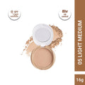 CUFFS N LASHES Perfect Finish Pressed Powder Compact With SPF 15 - 05 Light Medium | Grab2Buy