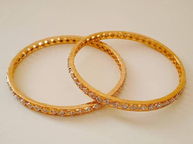 White AD Bangles of Size 2’6 | Grab2Buy