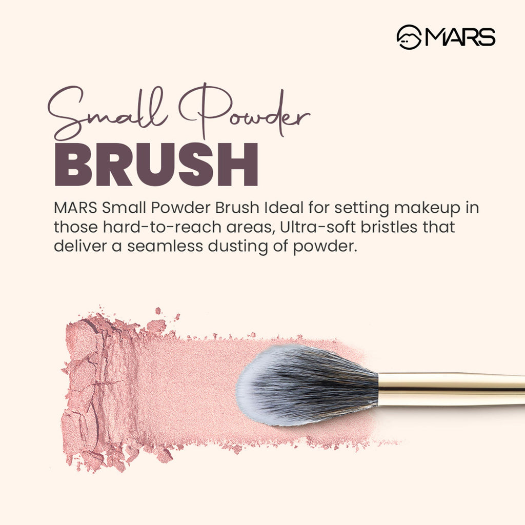 MARS Cosmetics Artist's Arsenal Professional Small Powder Golden Brush BRF-08 | Grab2Buy