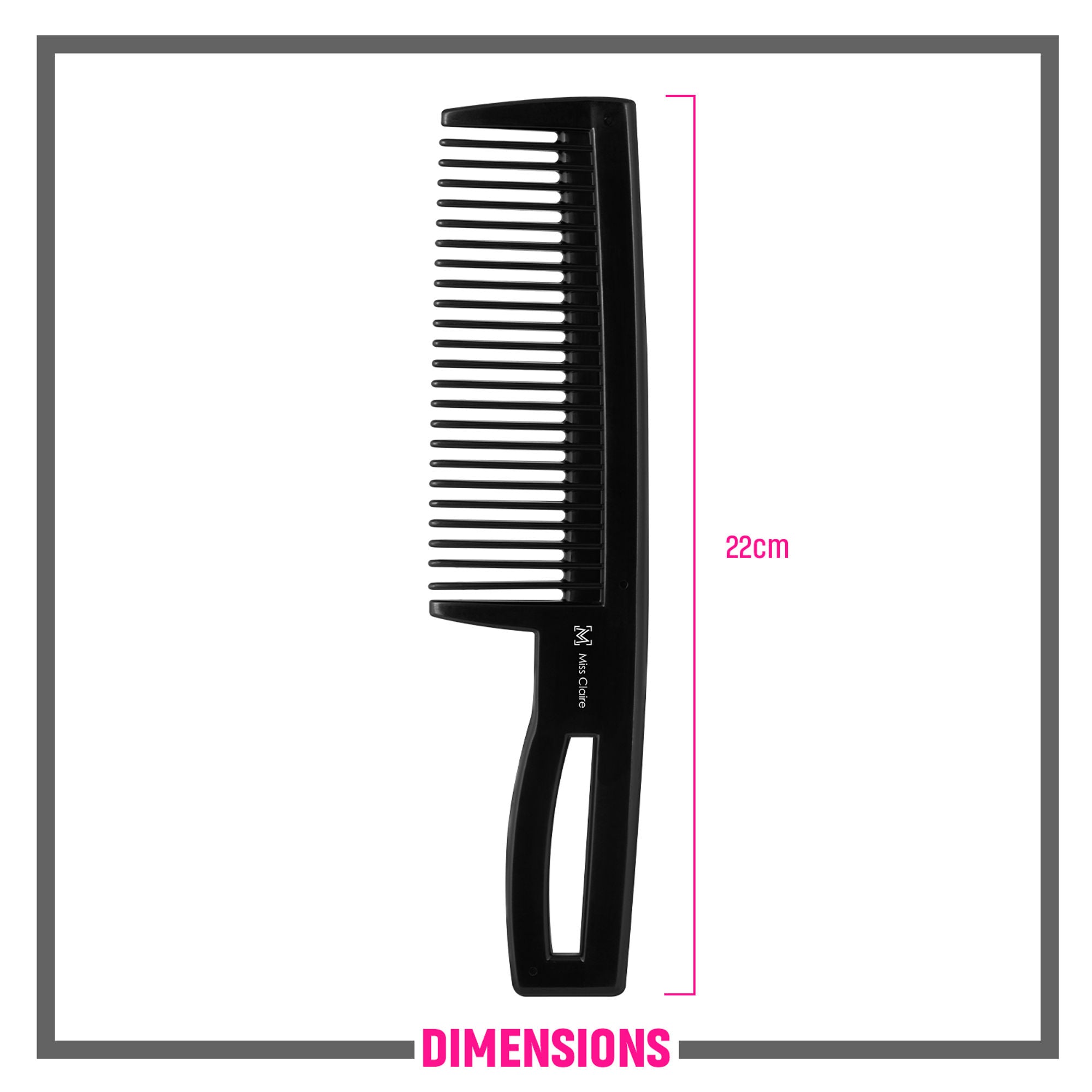 Miss Claire 253 Hair Comb - Black