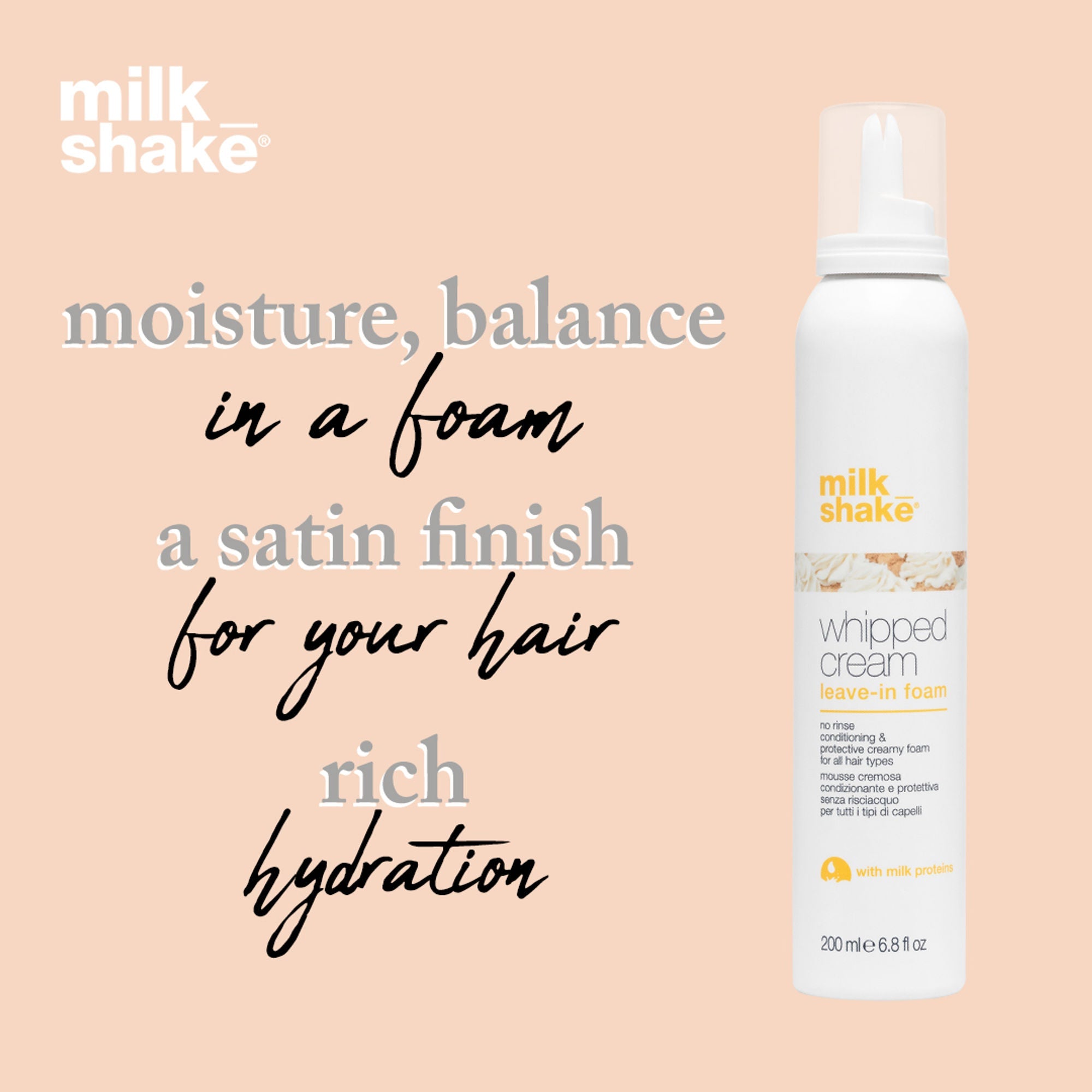 Milkshake Whipped Cream Leave-In Conditioner For Soft & Manageable Hair With UV & Heat Protection | Grab2Buy
