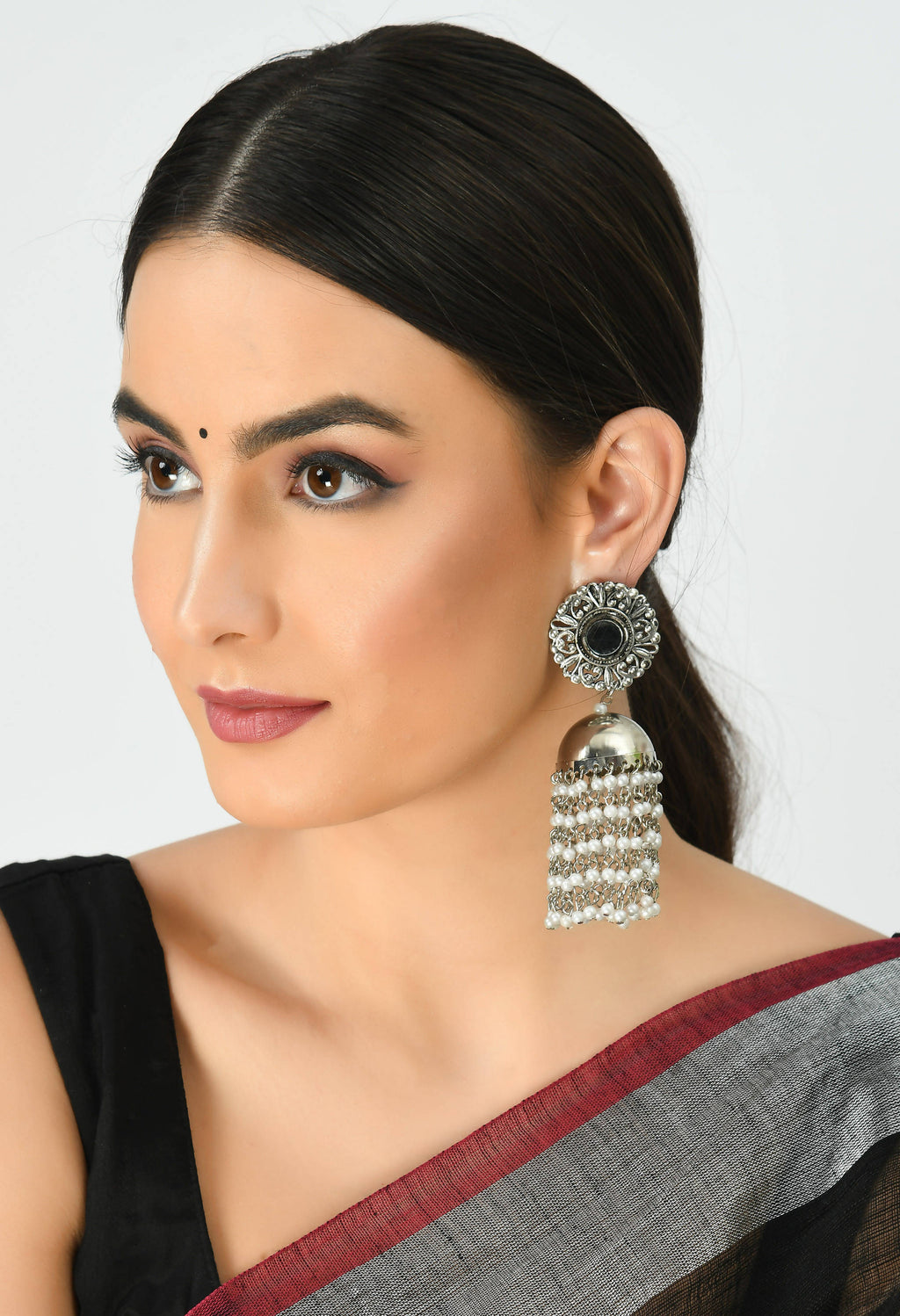 Mominos Fashion Johar Kamal Women's Earrings With Pearls Jhumkas | Grab2Buy