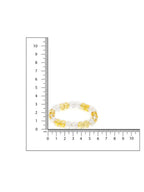 Clear Quartz & Citrine Yellow and White Beads Bracelet - Ruby Raang | Grab2Buy