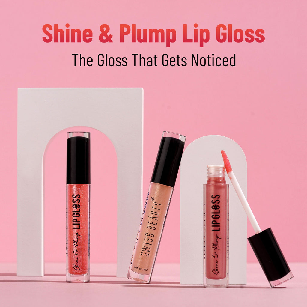 Swiss Beauty Shine & Plump Lipgloss - 1 Nude | Grab2Buy