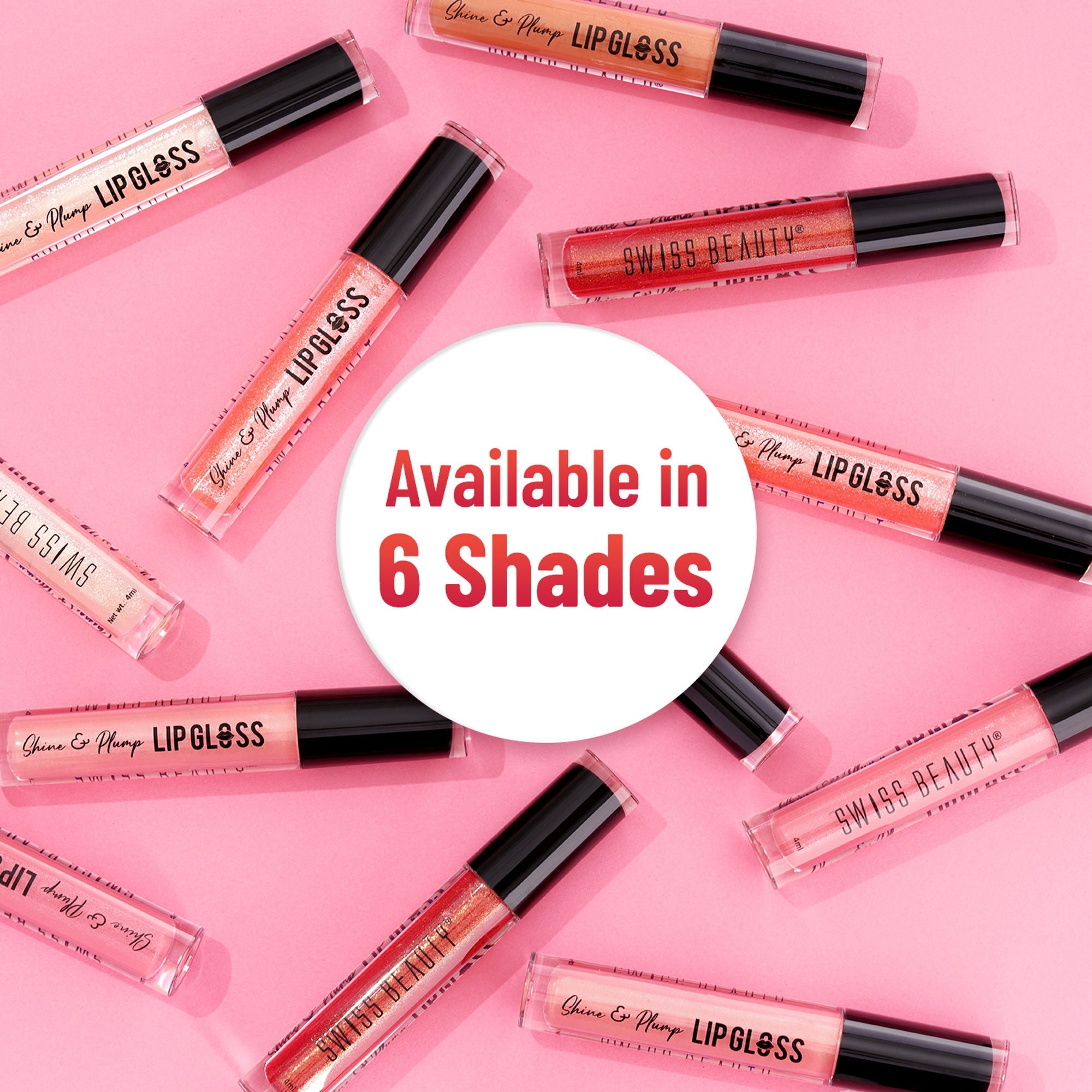 Swiss Beauty Shine & Plump Lipgloss - 1 Nude | Grab2Buy