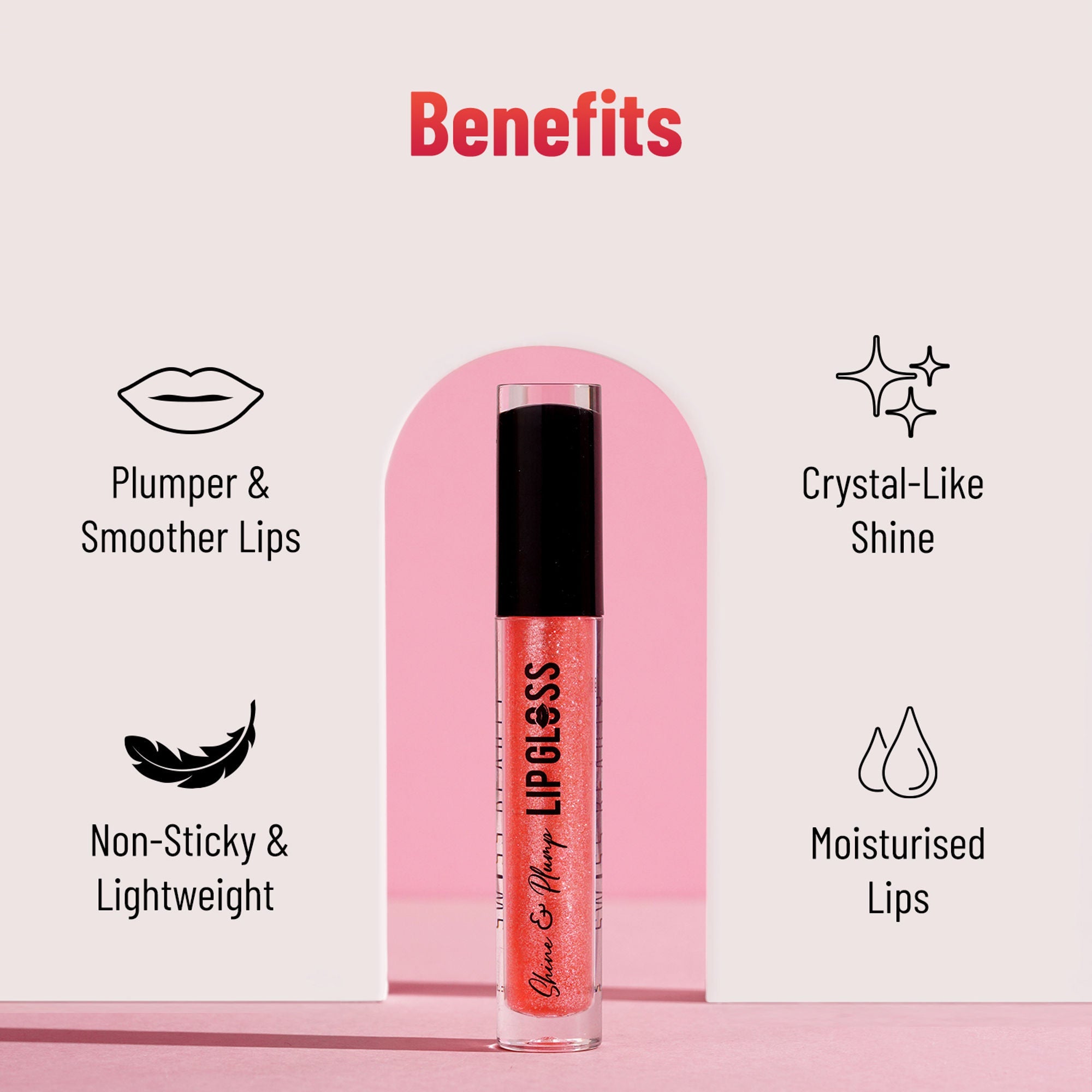 Swiss Beauty Shine & Plump Lipgloss - 1 Nude | Grab2Buy