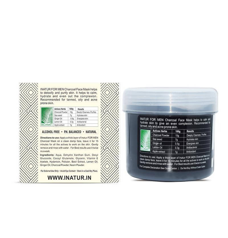 Inatur Charcoal Face Mask For Men | Grab2Buy