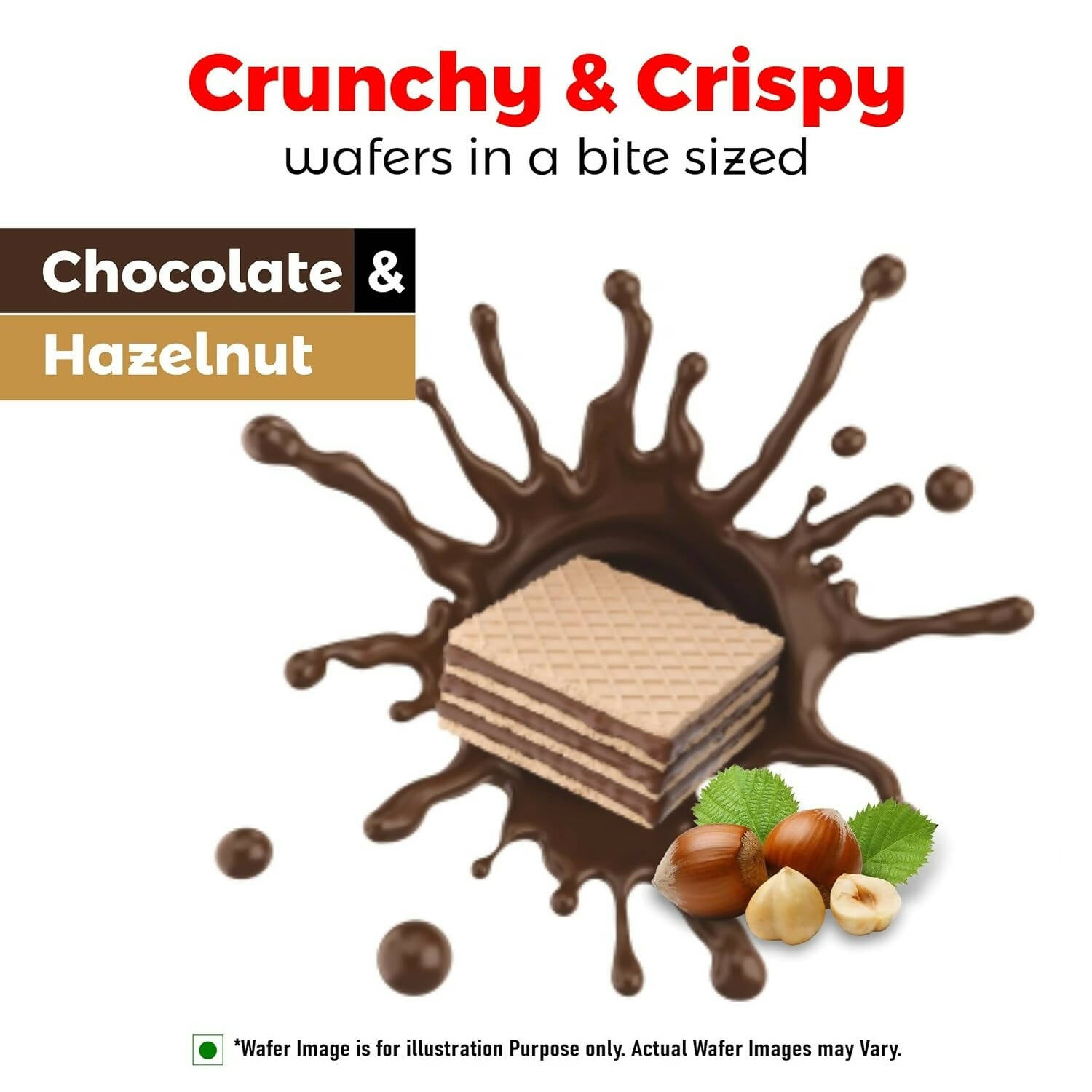Unibic Qubz Wafer Biscuits Hazelnut Flavour | Grab2Buy