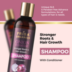 Prisa Organics Onion & Turmeric Shampoo | Grab2Buy