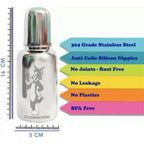 Goodmunchkins Stainless Steel Feeding Bottle 304 Grade Steel, Jointless, BPA Free, Rustfree Bottle 220 ml | Grab2Buy