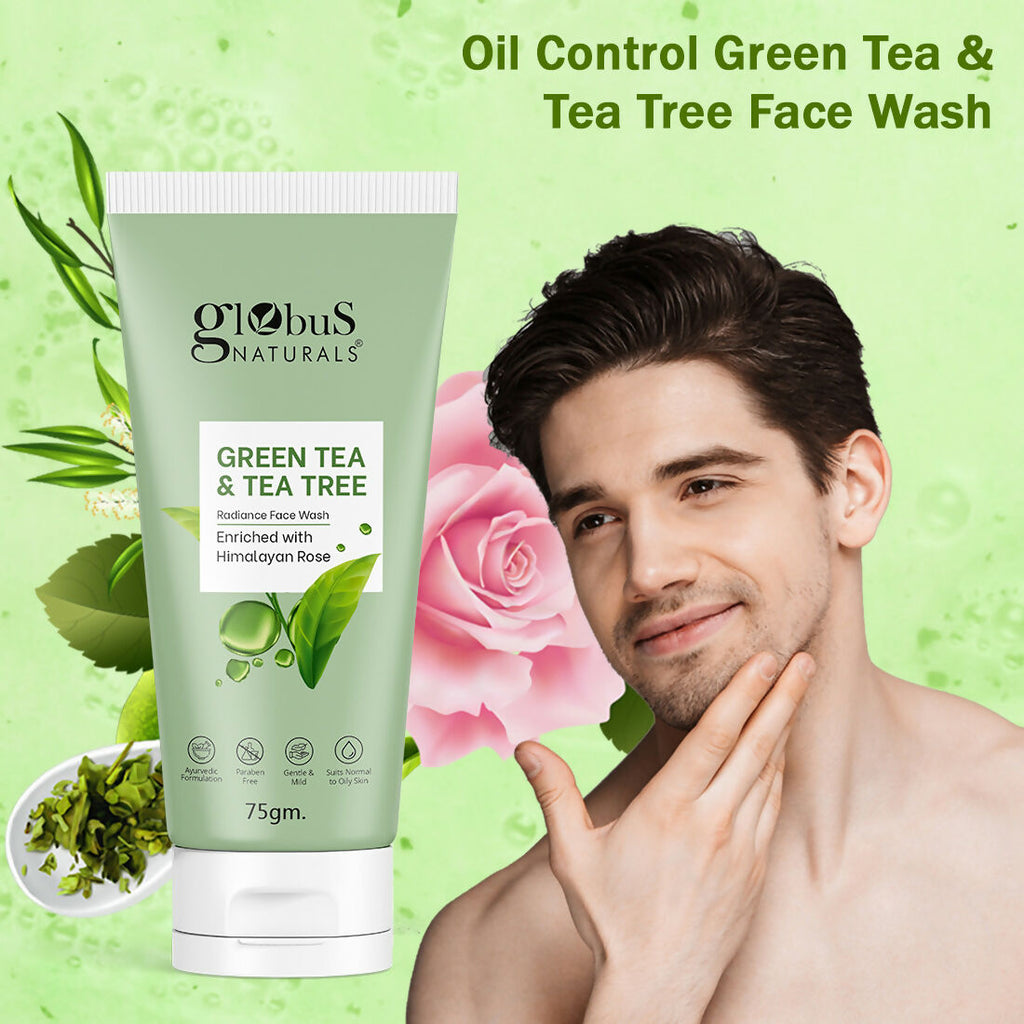 Globus Naturals Green Tea & Tea Tree Face Wash | Grab2Buy