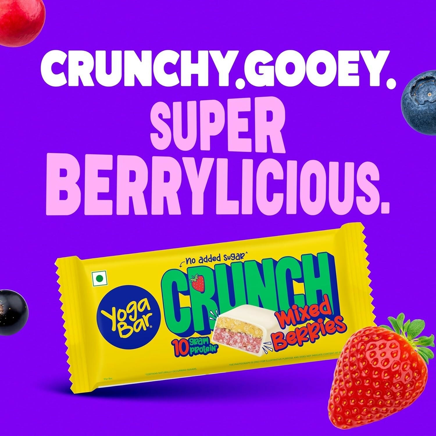 Yoga Bar Crunch Mixed Berries Protein Bar