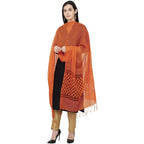 A R Silk Buta Cutting Regular Dupatta Color Orange Dupatta or Chunni | Grab2Buy