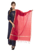 Mominos Fashion Red Banarsi Piping Dupatta | Grab2Buy